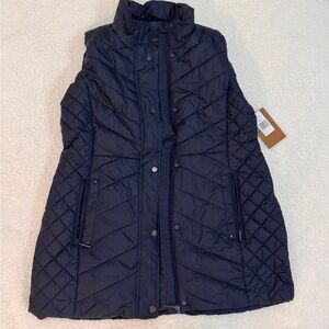 NWT Weatherproof Navy Quilted Women's Vest